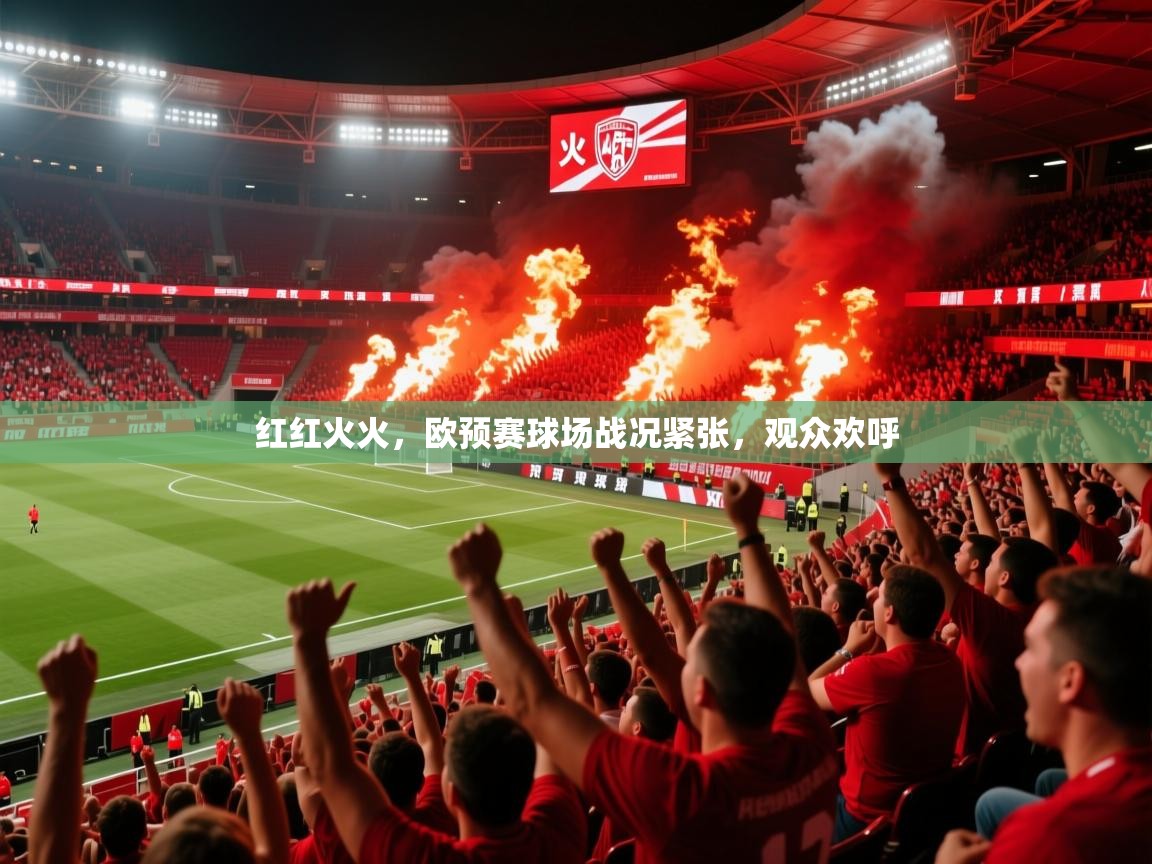 红红火火，欧预赛球场战况紧张，观众欢呼