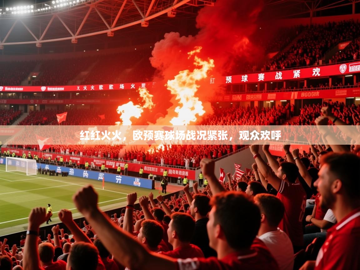 红红火火，欧预赛球场战况紧张，观众欢呼