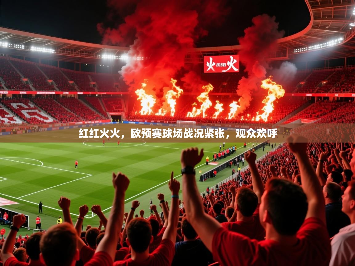 红红火火，欧预赛球场战况紧张，观众欢呼
